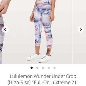 Lululemon Athletica Multicolor High-Rise Leggings crop sz 6